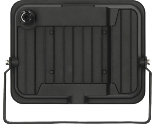 Schwarzer LED-Strahler mit Halterung für Aussenbereiche