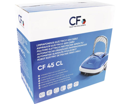 Verpackung eines CF 45 CL Poolreinigungsroboters