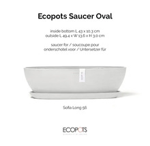 Ecopots Sofia Long 56 ovale Untersetzer