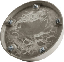 Bodenansicht einer ovalen Badewanne mit sechs Füßen zur Montage