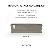 Ecopots Untersetzer rechteckig, Modell Brügge 45