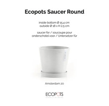 Ecopots Untersetzer Rund, Durchmesser 18 cm