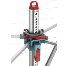 Detailansicht Wäschespinne mit Aufrollautomatik