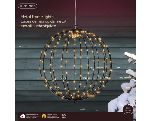 Metall-Lichtobjekt mit 192 LEDs für den Innen- und Außenbereich