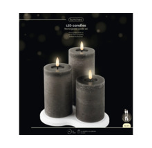 Lumineo LED Kerzen, wiederaufladbares Kerzen Set