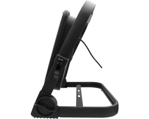 Schwarzer LED-Strahler mit verstellbarem Standfuß