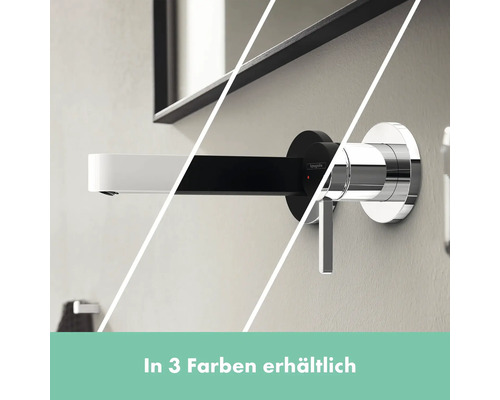 Wandarmatur für Waschtisch, erhältlich in drei Farben