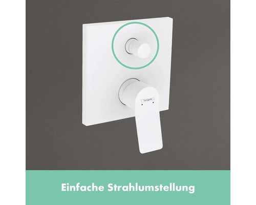 Aufputz-Brausearmatur mit Hebelgriff und Strahlumstellung