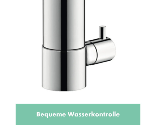 Detailansicht einer Armatur zur Wasserkontrolle