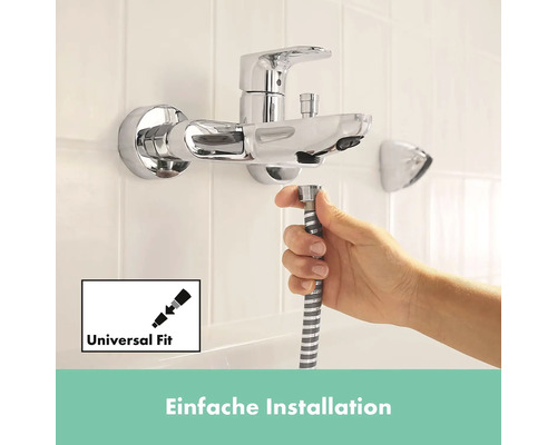 Installation einer Duschgarnitur mit Universalanschluss