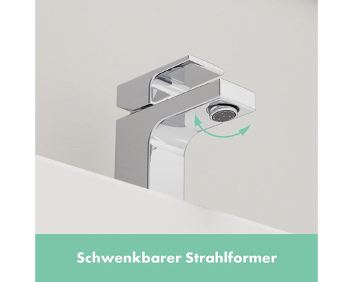 Waschtischarmatur mit schwenkbarem Strahlformer