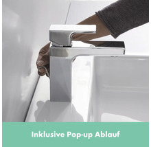 Waschtischarmatur mit Pop-up Ablaufgarnitur