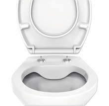 Toilettensitz mit offenem Deckel