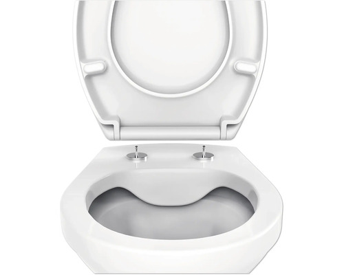 Toilettensitz mit offenem Deckel