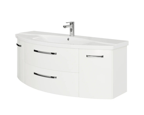 Waschtischunterschrank mit Waschbecken und Armatur