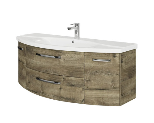 Waschtischunterschrank mit Waschbecken und Armatur