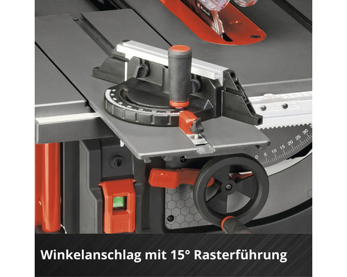 Winkelanschlag mit 15 Grad Rasterführung für Tischkreissäge