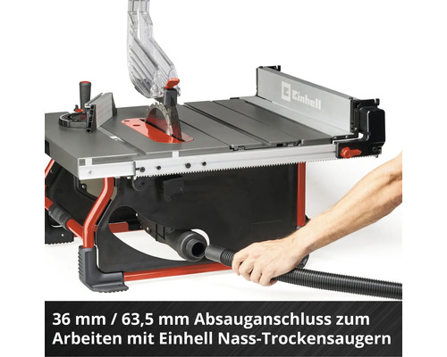 Einhell Tischkreissäge mit Staubsaugeranschluss