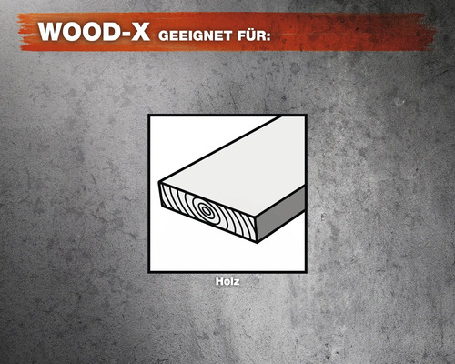 Geeignet für Holz