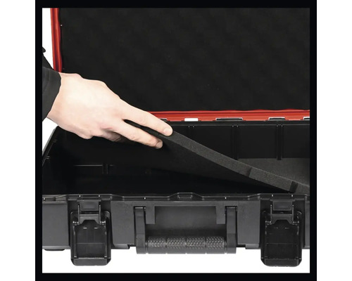 Geöffnete Werkzeugkiste mit Schaumstoffeinlage