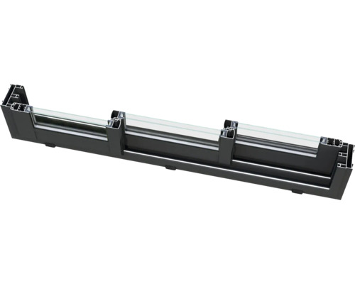 Fensterprofil aus Kunststoff mit Glas