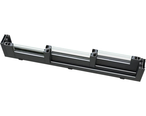 Querschnitt eines Fensterrahmens mit Isolierglas