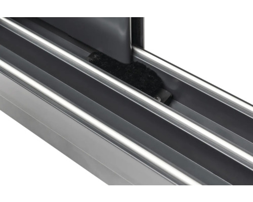 Detailansicht einer Fenstergleitschiene