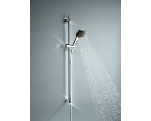Brausestangenset mit Handbrause und fließendem Wasser