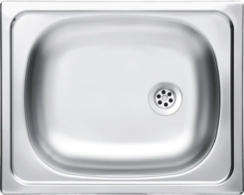 Spülbecken aus Edelstahl mit Abfluss