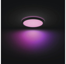 Runde Deckenleuchte mit farbigem Licht