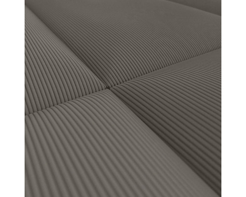 Nahaufnahme eines gerippten Polsterstoffes