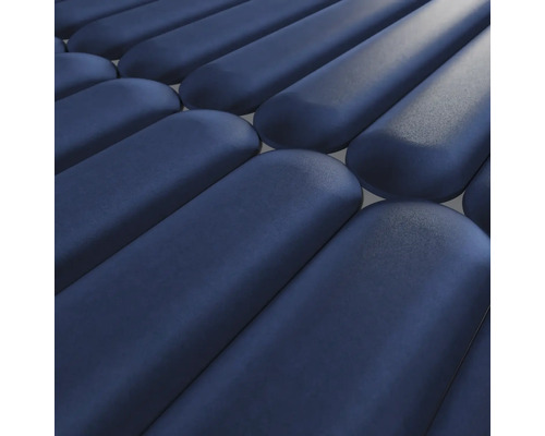 Nahaufnahme einer blauen Matratze