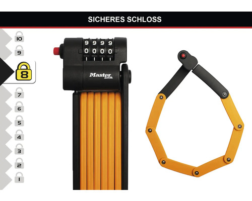 Master Lock Faltschloss mit Zahlencode
