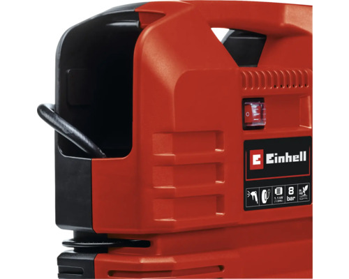 Einhell Logo auf einem Kompressor