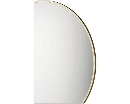 Detailansicht eines runden Spiegels.