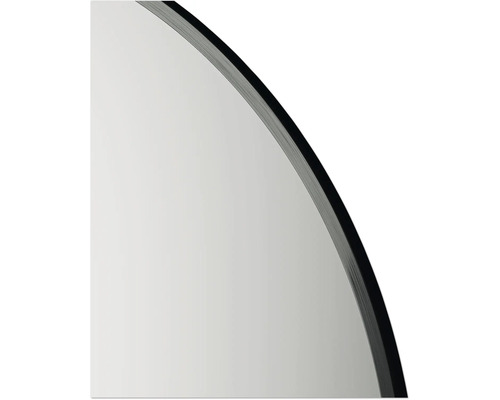 Detailansicht eines runden Spiegels mit Rahmen