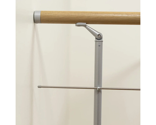 Ballettstange aus Holz mit Metallelementen zur Wandmontage