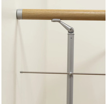 Ballettstange mit Holzhandlauf und Metallstützen zur Wandmontage