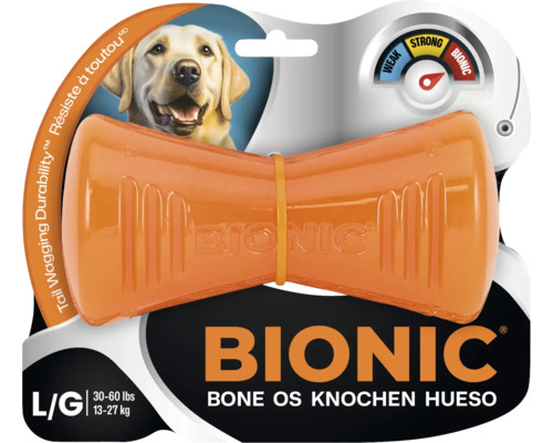 Bionic Hundespielzeug Knochen, Größe L, für Hunde von 13 bis 27 kg