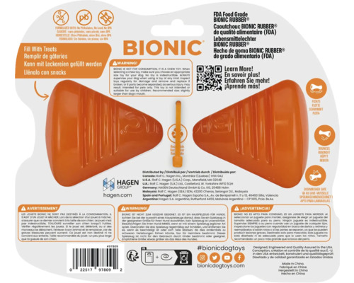 Bionic Hundespielzeug zum Befüllen mit Leckerlis