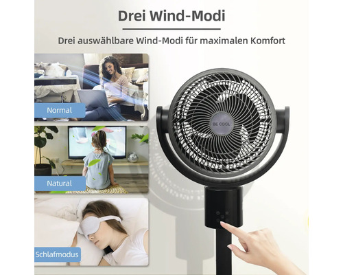 Ventilator mit drei Windmodi für maximalen Komfort
