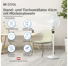 Standventilator und Tischventilator mit Mückenabwehr, 43 Zentimeter