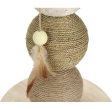 Kratzbaum mit Sisal und Spielzeug für Katzen