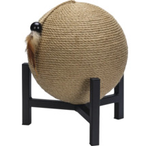 Katzenkratzball aus Sisal auf einem Ständer
