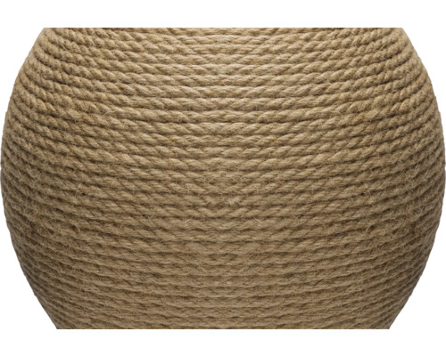 Nahaufnahme einer mit Seil umwickelten Kugel