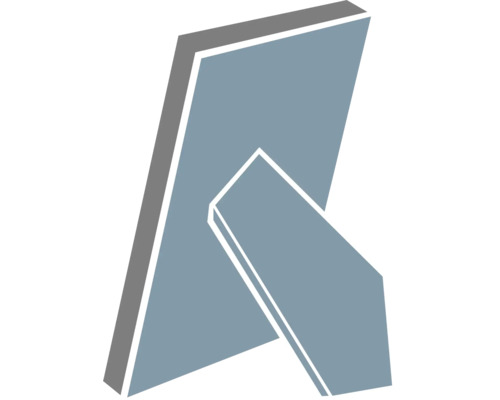 Rückansicht eines Bilderrahmens mit Ständer