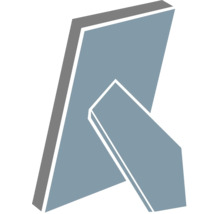 Rückansicht eines Fotorahmens mit Ständer