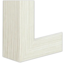 Eckdetail eines hellen Holzrahmens