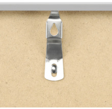 Aufhänger eines Bilderrahmens aus Metall