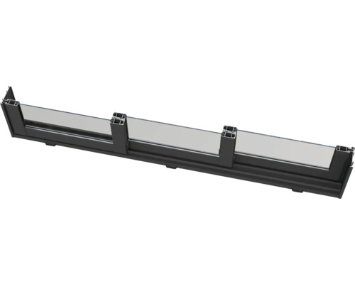 Glasgeländer mit Aluminiumprofil